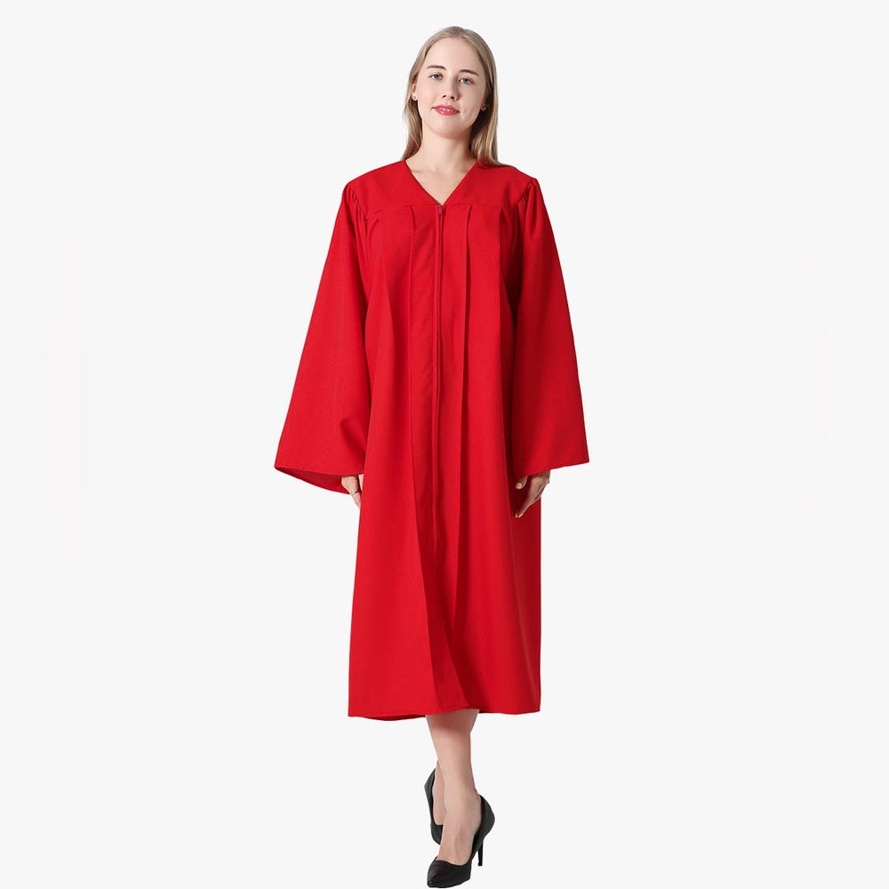 Red Graduation Gown